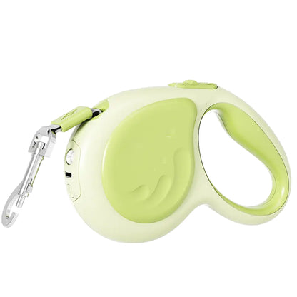 AIWO Outdoor Retractable Pet Leash: 150kg Pull Limit LED Light Walking Rope