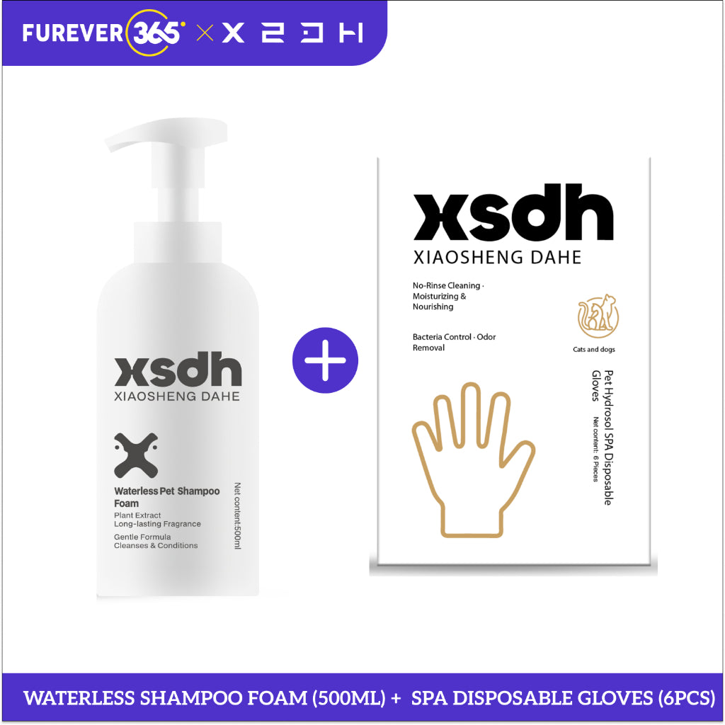 XSDH 500ml Waterless Foam Shampoo: No-Rinse Grooming for Tropical Climate