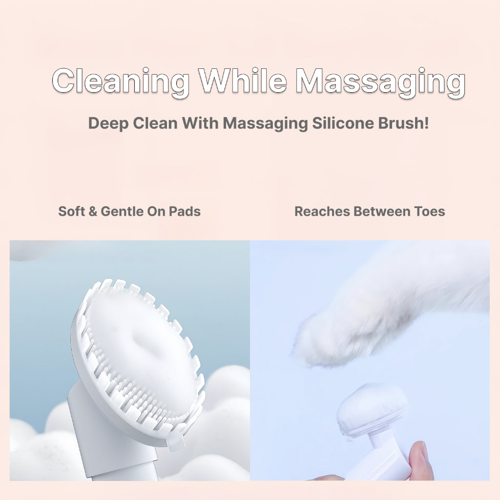 XSDH 120ml Pet Paw Cleansing Foam: No-Rinse Deodorant Foot Wash