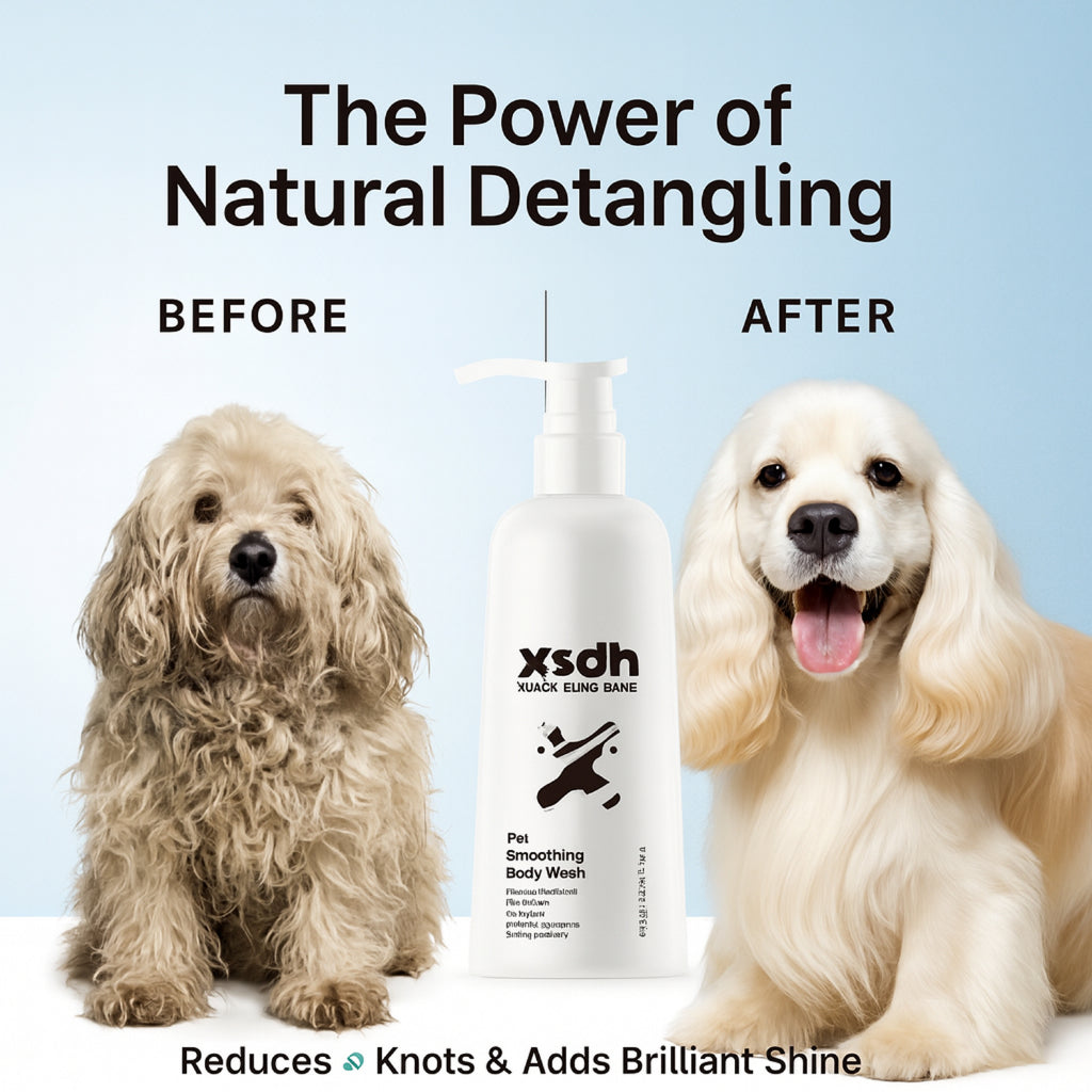 XSDH 4-in-1 Cat Dog Grooming Set: Anti-Mite Formula for Home & Salon Use