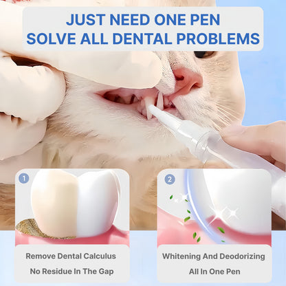 XSDH 4-in-1 Pet Dental Care Set: Cleaning Pen, Mousse, Spray & Finger Cot