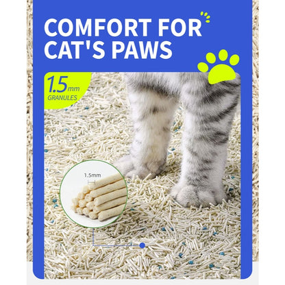 FUREVER365 | AIMI Premium Super Clumping Cat Litter Tofu Cat Litter Sand | SINGLE PACK Pasir Kucing