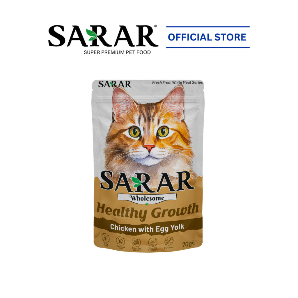 SARAR Wholesome White Meat Cat Food Pouch 70g