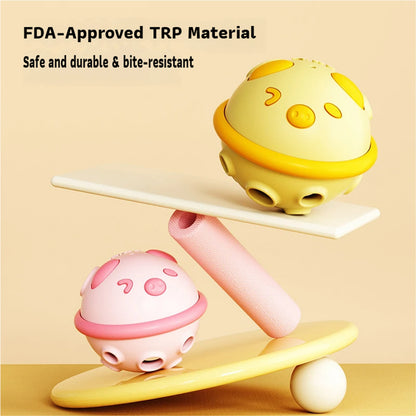 AIWO TPR Squeaky Feeding Ball: Interactive Slow Feeder & Dental Toy
