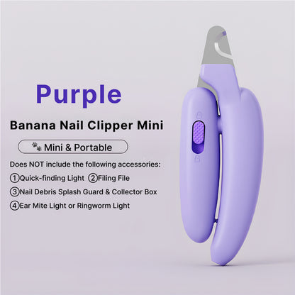 AIWO LED Pet Nail Clippers: Anti-Splash Safe Claw Trimmer for Grooming
