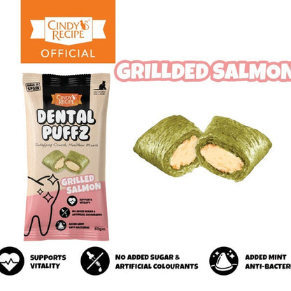 Cindy's Recipe Dental Puffz CatTreats Assorted (60g)