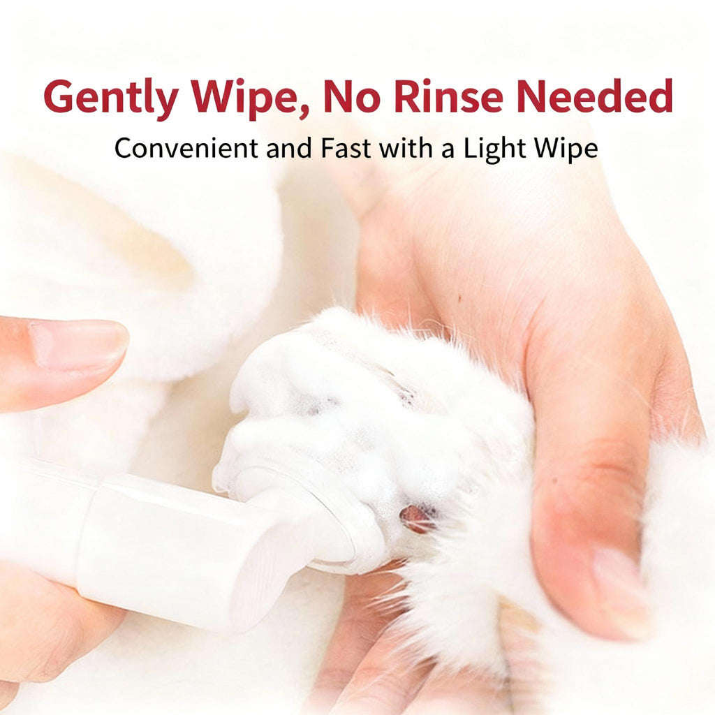 KOJIMA 150ml Paw Cleansing Foam: Collagen-Infused No-Rinse Paw Cleaner