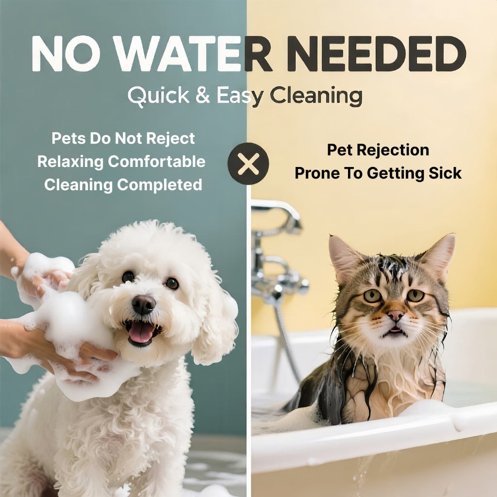XSDH 500ml Waterless Foam Shampoo: No-Rinse Grooming for Tropical Climate