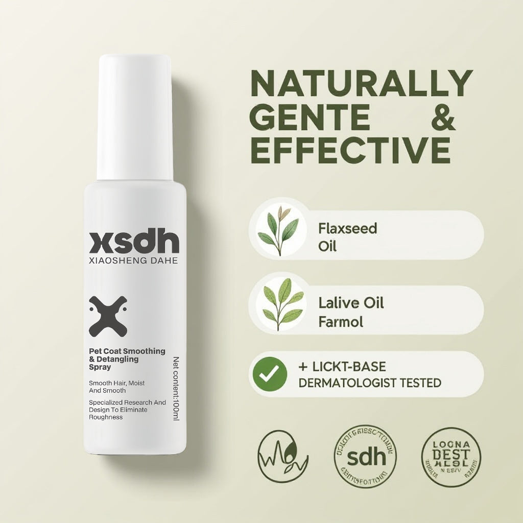 XSDH 100ml Pet Grooming Perfume Spray: Detangling & Deodorizing Mist for Daily Care
