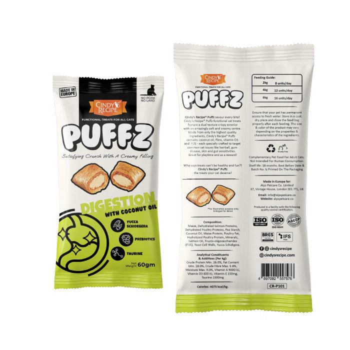 Cindy's Recipe Puffz Cat Treats Assorted (60g)