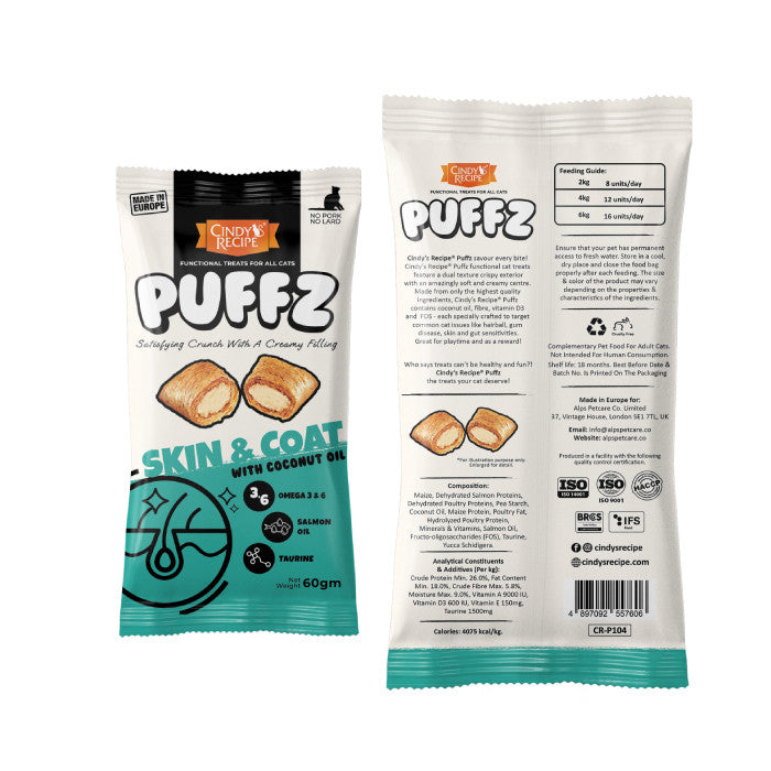 Cindy's Recipe Puffz Cat Treats Assorted (60g)