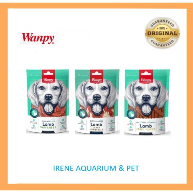 Wanpy Lamb Jerky Dog Treats 100g