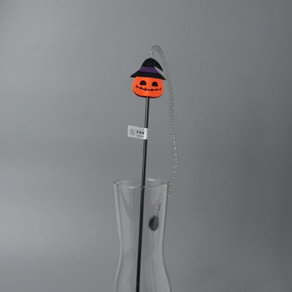 FUREVER365 YM-49 Minimalist Felt Ball Cat Teaser - High-Elasticity Steel Wire Bouncing Wand Toy