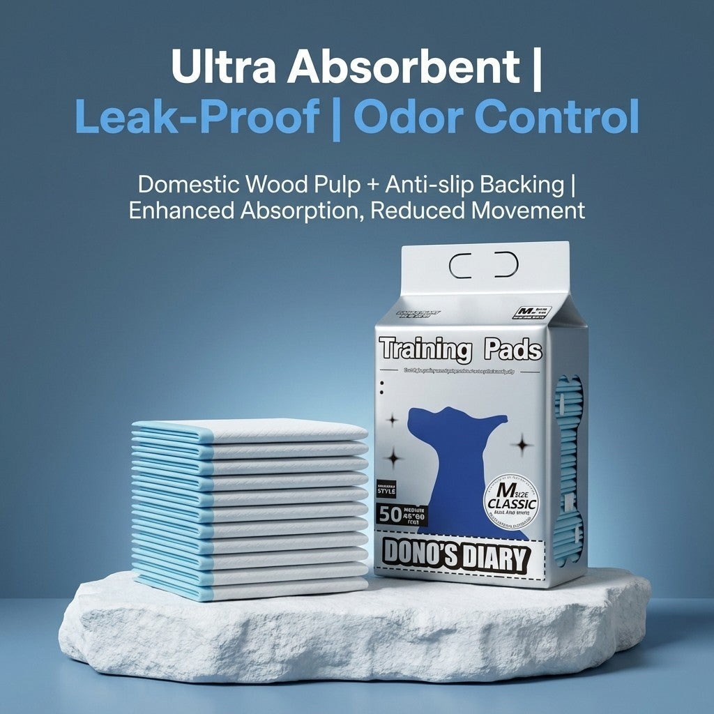 DONO'S DIARY Pet Training Pads Leak-proof Dog Pee Pads High Absorbent Puppy Potty Mats S/M/L/XL