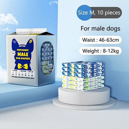 DONO'S DIARY Pet Diapers Male Female Disposable Dog Nappies Soft Pull-Ups Odor Control Leak-Proof