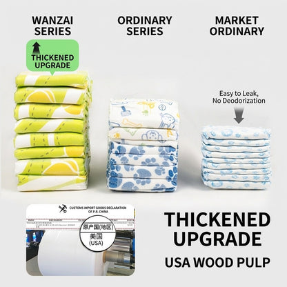DONO’S DIARY Dog Diapers Male Female Disposable Pet Nappies Leak-Proof Soft Wood Pulp 10pcs/pack