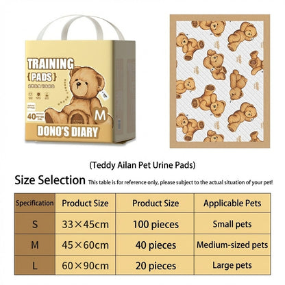Dono’s Diary Pet Training Pads  Ultra Absorbent Odor Control Dog Pee Pad (S/M/L)