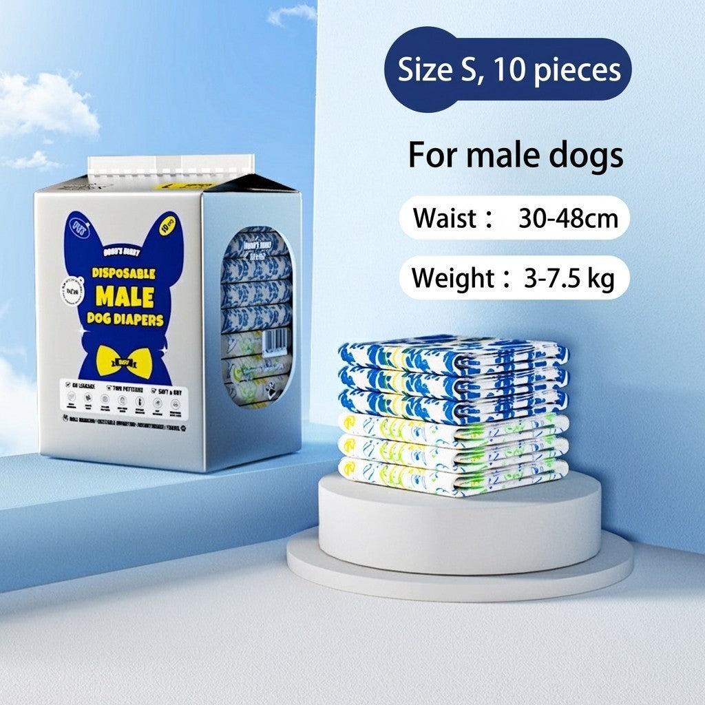 DONO'S DIARY Pet Diapers Male Female Disposable Dog Nappies Soft Pull-Ups Odor Control Leak-Proof