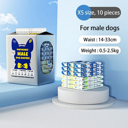 DONO'S DIARY Pet Diapers Male Female Disposable Dog Nappies Soft Pull-Ups Odor Control Leak-Proof