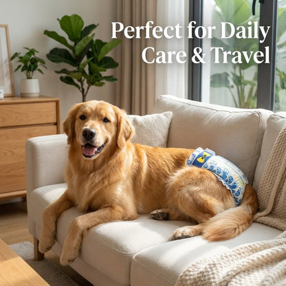 DONO’S DIARY Dog Diapers Male Female Disposable Pet Nappies Leak-Proof Soft Wood Pulp 10pcs/pack