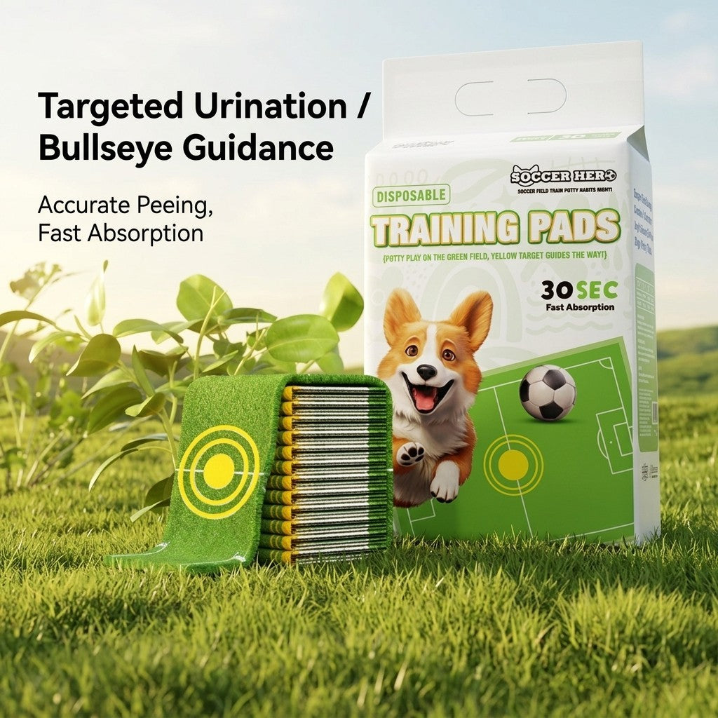 Soccer Field Dog Training Pads 5-Layer SAP Leakproof Pet Pee Pad | Fast Absorb Potty Trainer