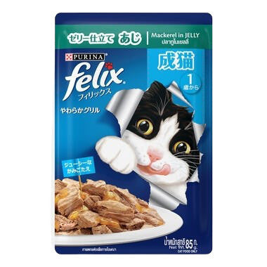 Felix Kitten/Adult/Sensation Cat Pouch 85g - Chicken/ Tuna/ Salmon