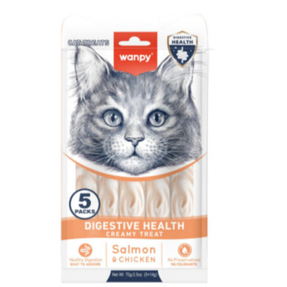 WANPY Functional Lickable Treats for Cat 70g (5pack x 14g)