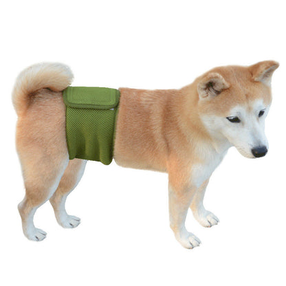 Breathable Mesh Male Dog Physiological Pants Pet Belly Band Anti-Marking Safety Belt Seluar Anjing