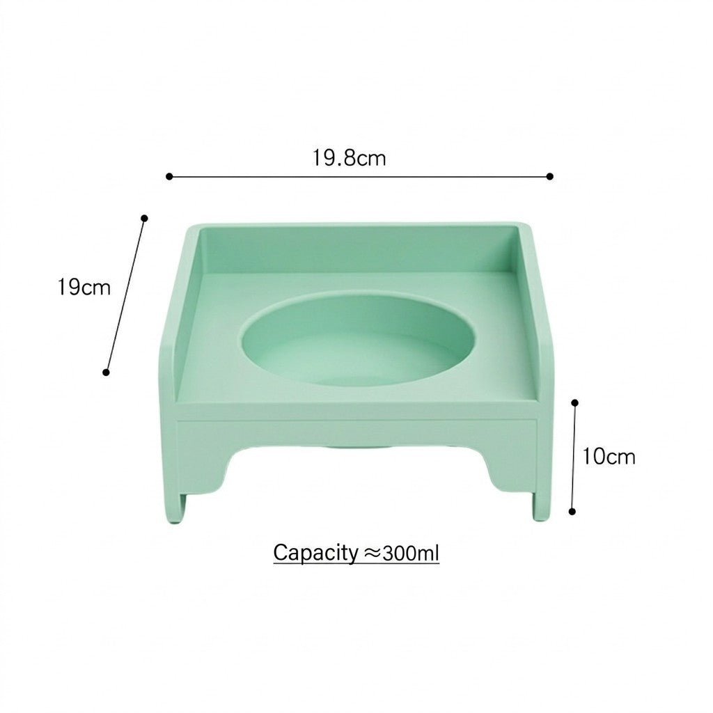 Splicable Elevated Cat Bowl Ceramic Anti-Black Chin Neck Protection Dog Food Water Bowl Mangkuk Kucing
