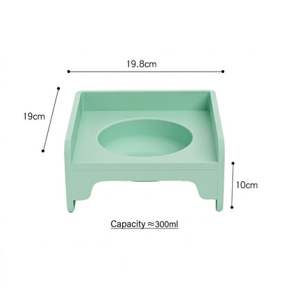 Splicable Elevated Cat Bowl Ceramic Anti-Black Chin Neck Protection Dog Food Water Bowl Mangkuk Kucing