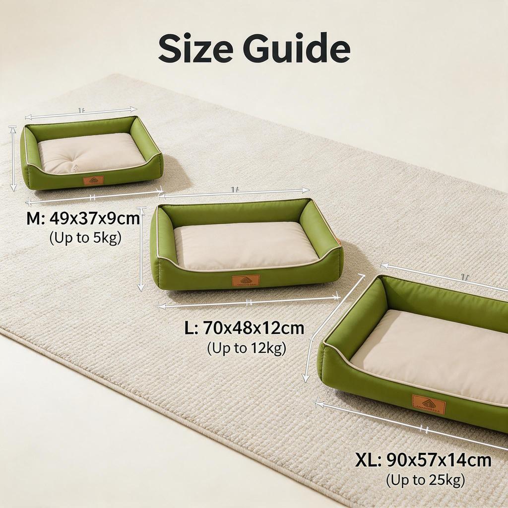 Waterproof Oxford Cloth Dog Bed Sofa Cat Nest Soft Durable Square Pet Sleeping Mat All Season Bedding