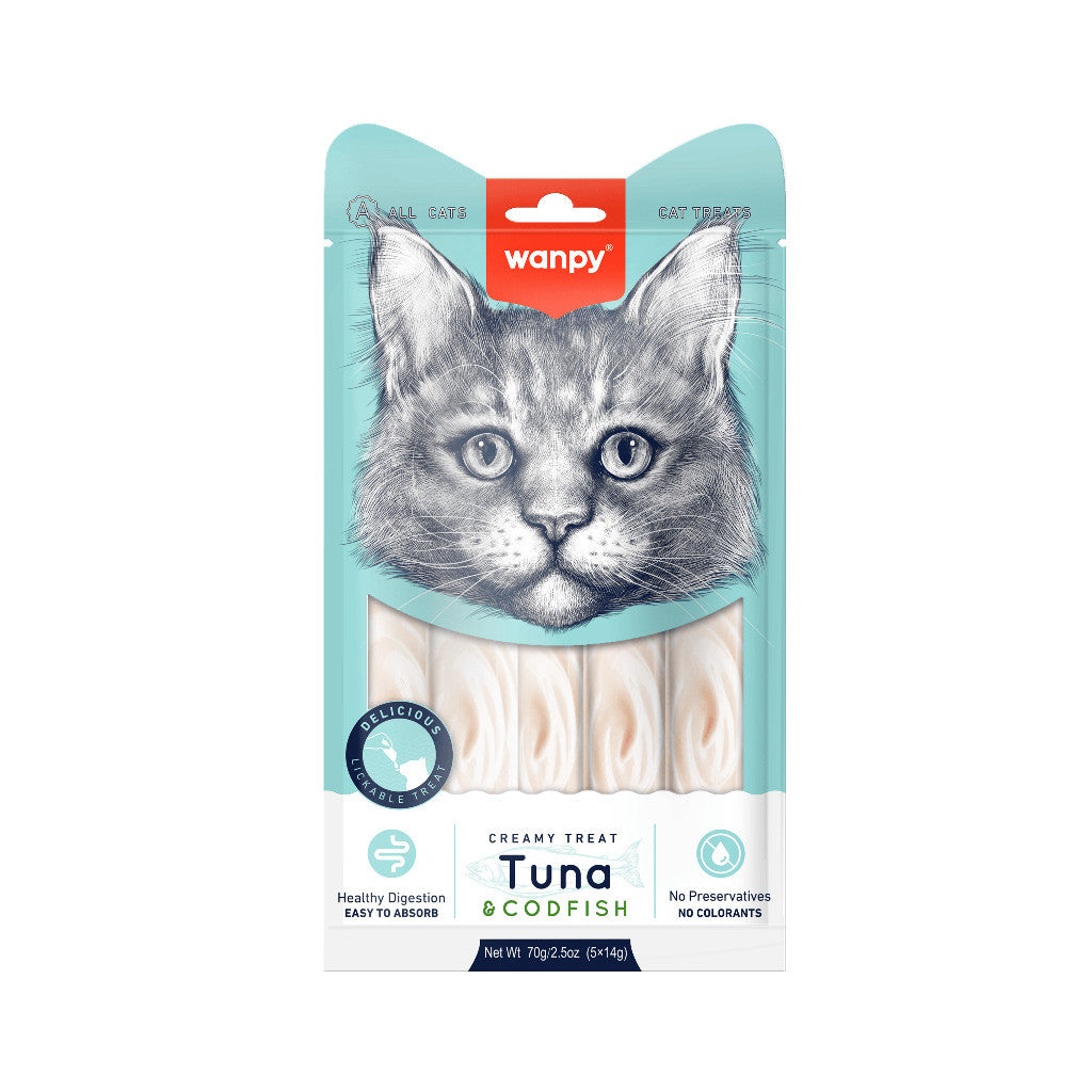 WANPY Creamy Lickable Treats for Cats (70g)