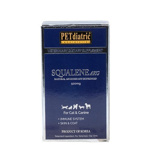 Squalene AKG - Skin Vitamin with Natural AntiOxidant-Isoprenoid for Dogs and Cats. 500mg - Skin REPAIR