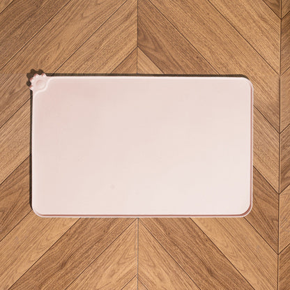 Silicone Pet Placemat Large Waterproof Anti-Slip Food Bowl Mat Leak-Proof Easy Clean Alas Makan Kucing