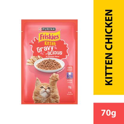 PURINA FRISKIES Gravy Adult Wet Cat Food 70g (4 Flavour)