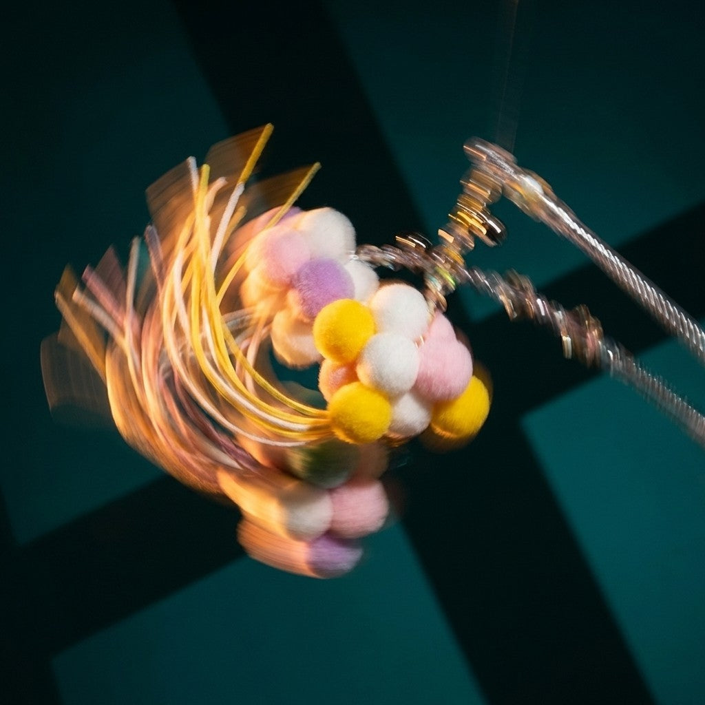 FUREVER365 TM-24 Fairy Wand Cat Teaser - Crystal Tube Handle Soft Tassel & Bell Interactive Toy