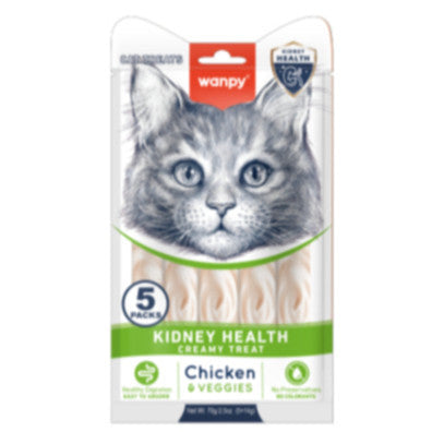 WANPY Functional Lickable Treats for Cat 70g (5pack x 14g)
