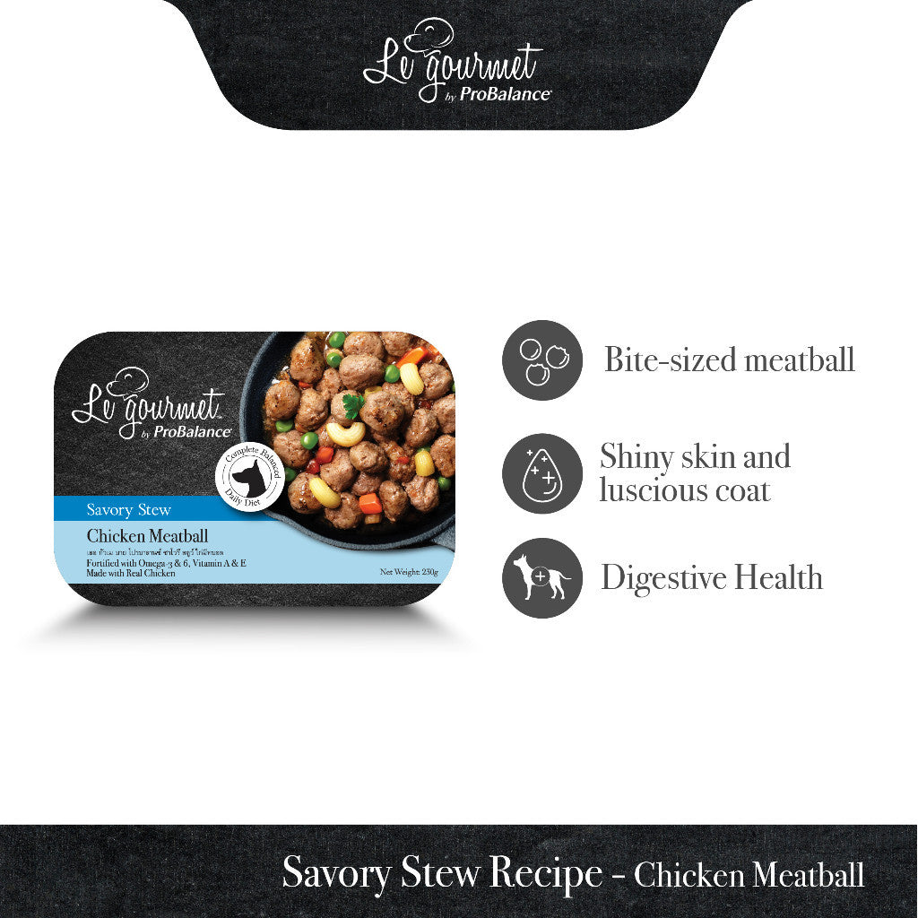 Le Gourmet Savory Stew - Chicken Meatball Recipe/Chicken with Lamb Meatball Recipe (230g)