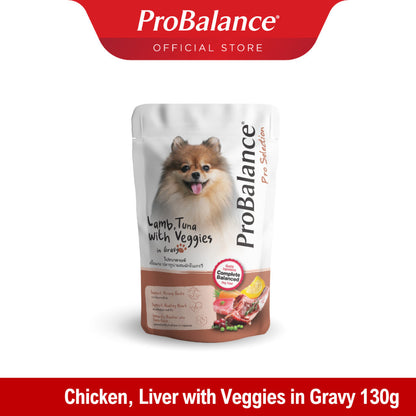 ProBalance 130g Gravy Pouch Wet Dog Food (3 Flavours)