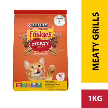 PURINA Friskies Adult Dry Cat Food 1kg (5 Flavour)