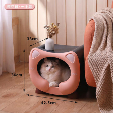 Stackable Cat Nest Bed Multi-purpose Pet Storage Box Organizer Large Capacity Cat House Katil Kucing AL10049