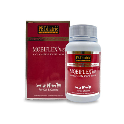 Mobiflex® Plus (UC-II) Improve Joint Mobility & Flexibility for Dogs and Cats.  60s/bottle - better than glucaosamine