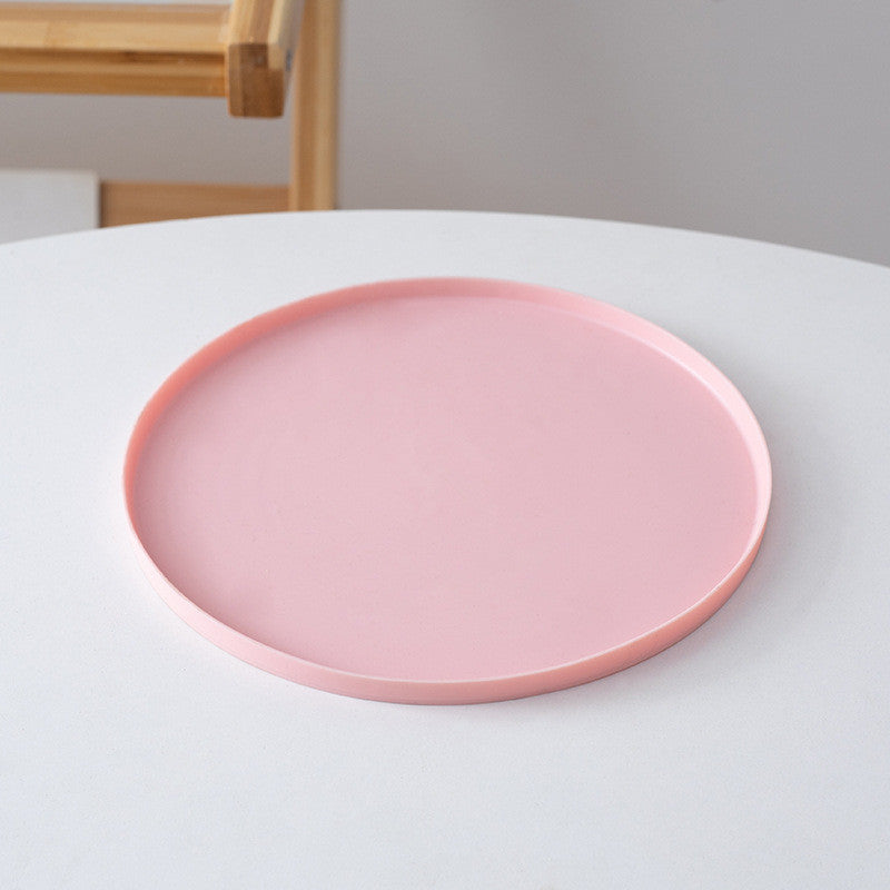 Round Silicone Pet Placemat Waterproof Anti-Slip Food Bowl Mat Leak-Proof Easy Clean Alas Makan Kucing