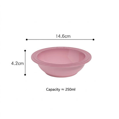 Splicable Elevated Cat Bowl Ceramic Anti-Black Chin Neck Protection Dog Food Water Bowl Mangkuk Kucing