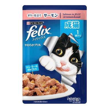 Felix Kitten/Adult/Sensation Cat Pouch 85g - Chicken/ Tuna/ Salmon