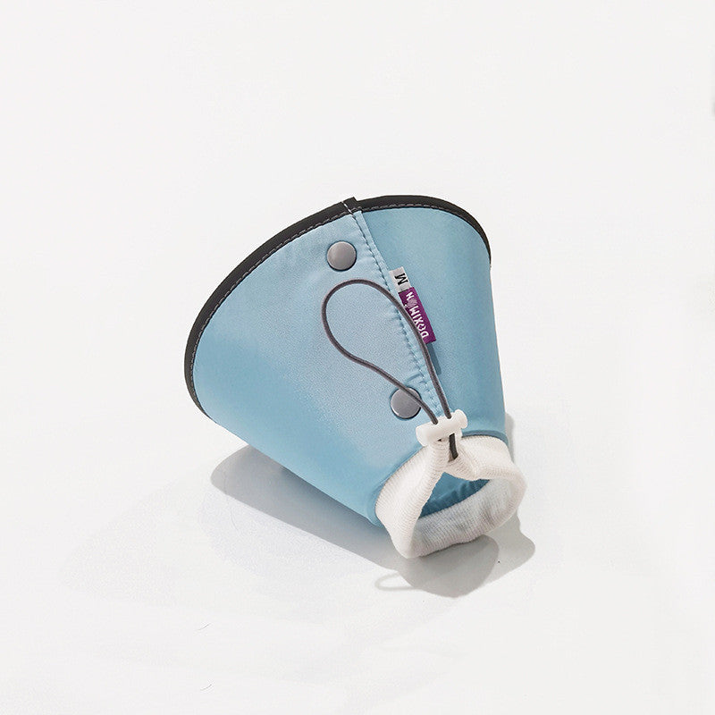 DONE Reflective Elizabeth Collar Cat Dog Anti Lick Biting Recovery Pet Cone Soft Neck Collar Pelindung Leher
