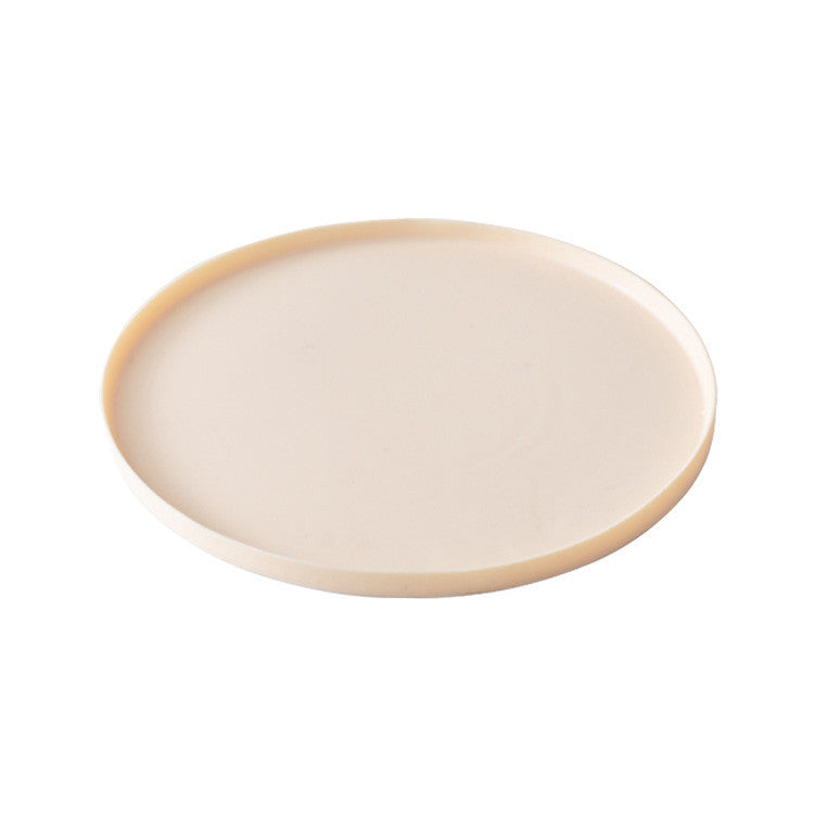Round Silicone Pet Placemat Waterproof Anti-Slip Food Bowl Mat Leak-Proof Easy Clean Alas Makan Kucing