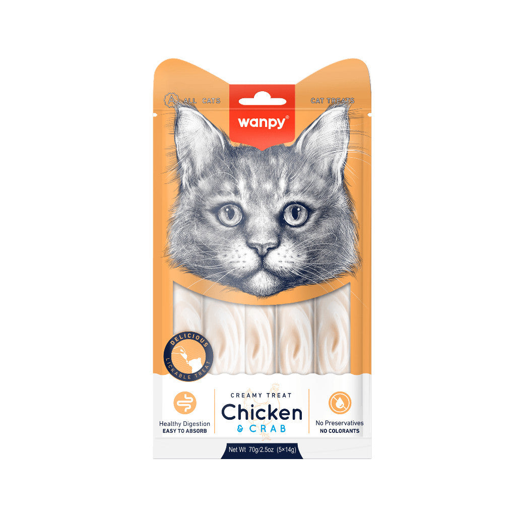 WANPY Creamy Lickable Treats for Cats (70g)