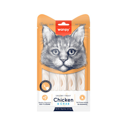 WANPY Creamy Lickable Treats for Cats (70g)