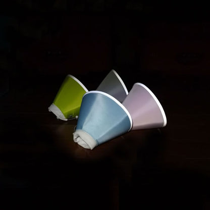 DONE Reflective Elizabeth Collar Cat Dog Anti Lick Biting Recovery Pet Cone Soft Neck Collar Pelindung Leher